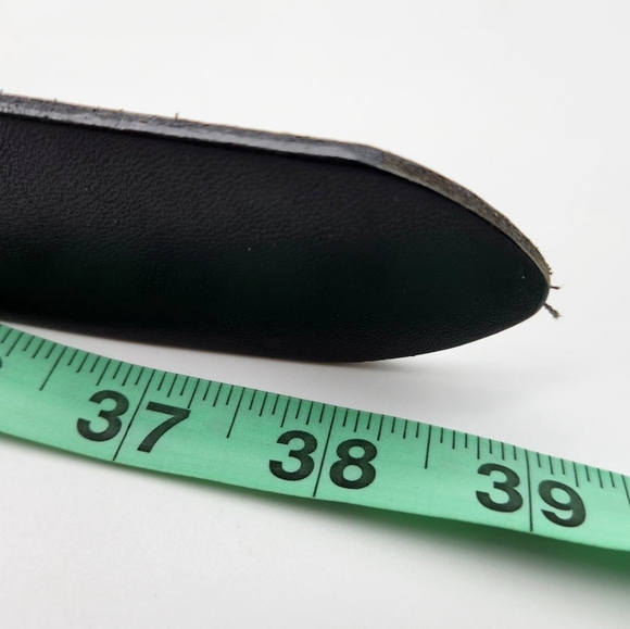 Levis Black Genuine Leather Belt Mens 36/90 Silver Tone Buckle - Good Condition - Picture 10 of 10